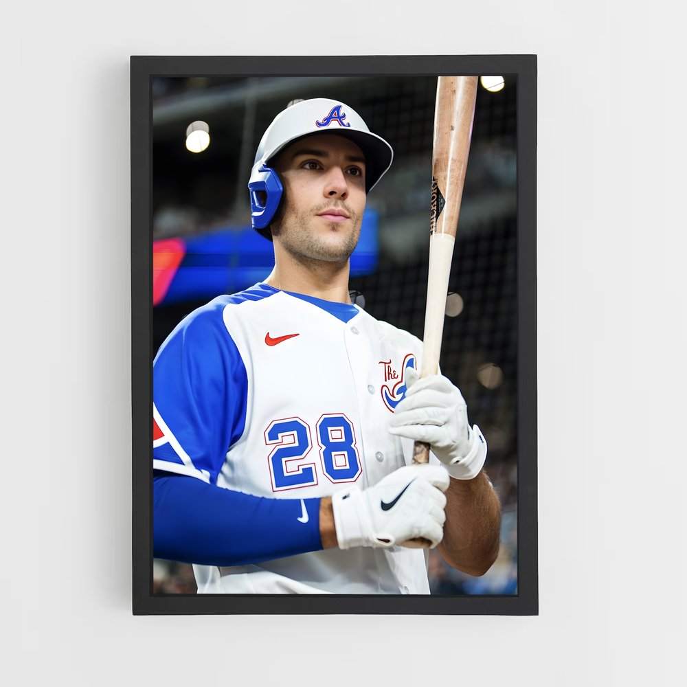 Poster Matt olson batteur – affiche Baseball (vue 2)